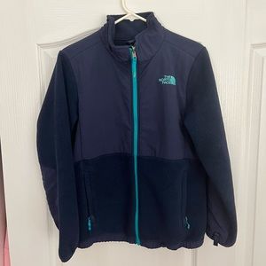 North Face Navy Blue Fleece Zip Up